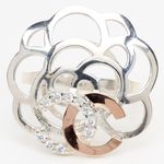 серебряное кольцо с цирконом  57096520